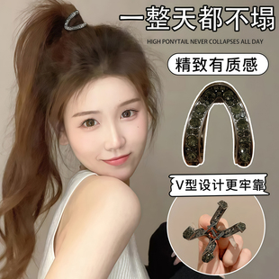 高级感v型抓夹女小号气质后脑勺发夹2025年新款高端夹子丸子头饰