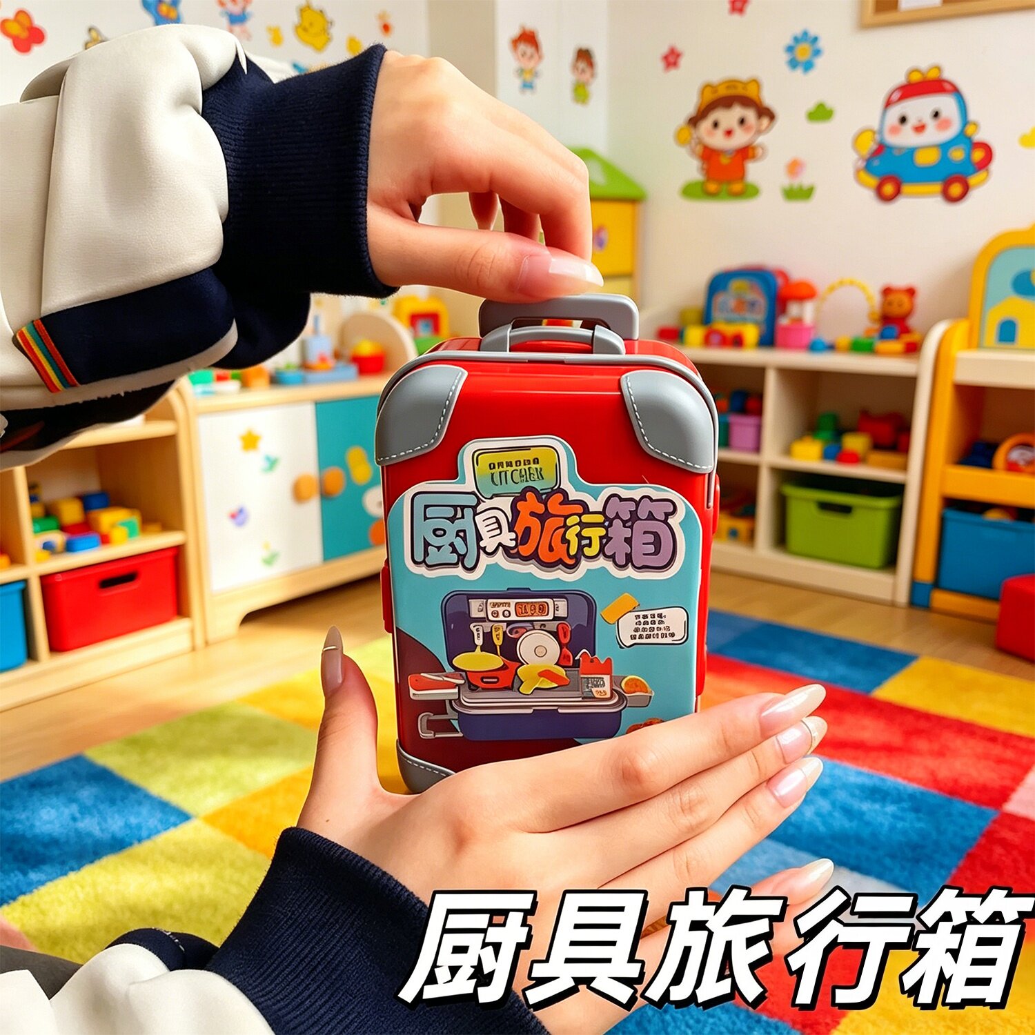 儿童过家家萌厨房厨具拉杆箱