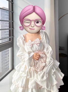 POSHE甜美高定如心小偶像登台布达佩斯小蛋糕棉布公主裙蛋糕裙