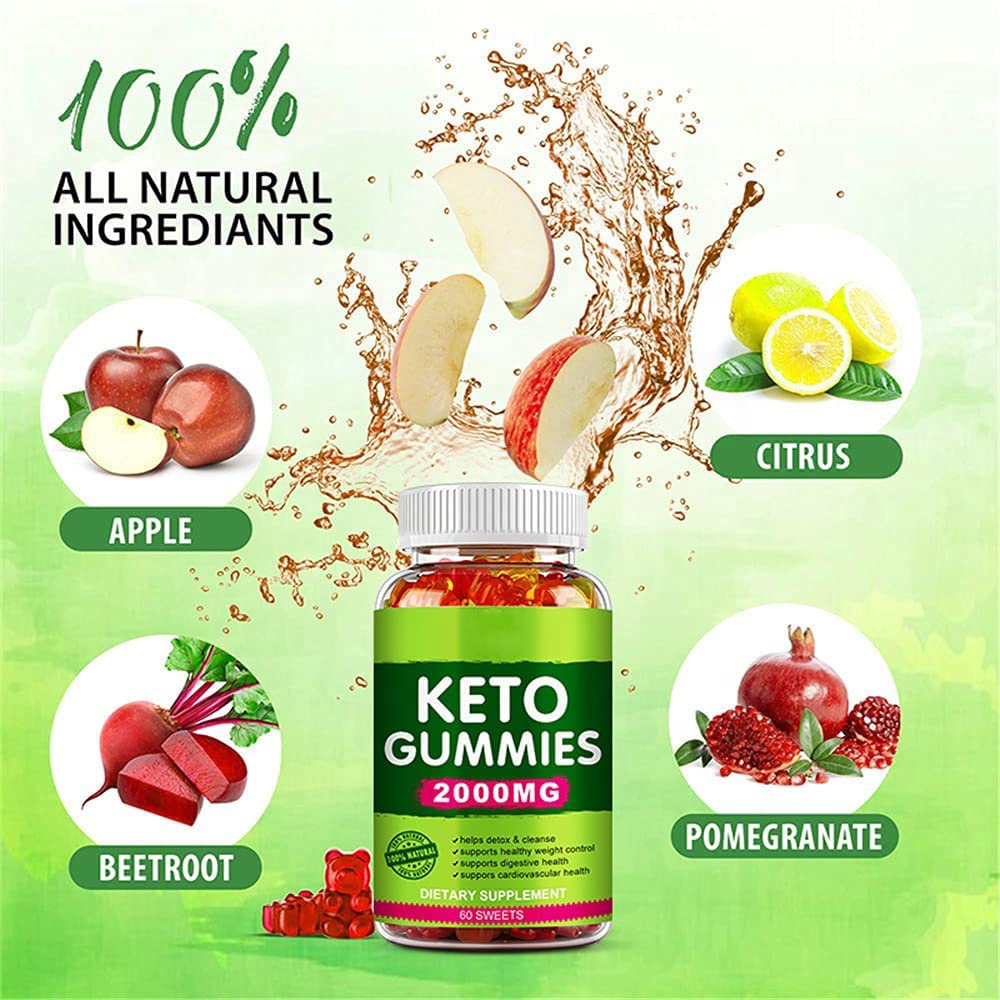 热销外贸keto酮苹果醋软糖 Keto gummies 酮软糖支持少量标签