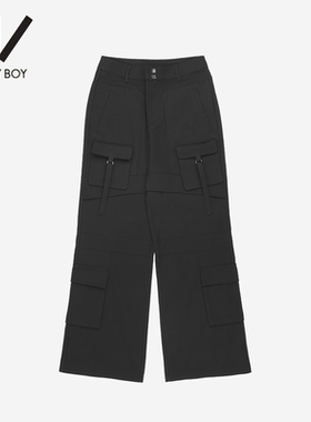 BOY BY BOY商场同款潮牌女装2025夏新品宽松休闲百搭工装裤W34005