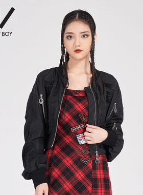 boybyboy22刺绣朋克外套