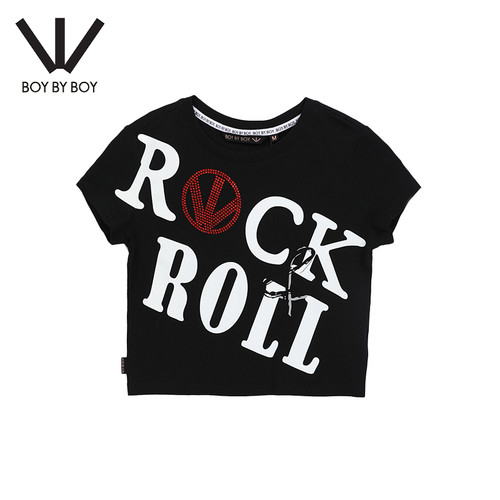 针织短袖BoyByBoy印花