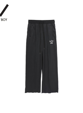 Boy By Boy春季潮牌女装LOGO涂鸦印花宽松舒适针织长裤W15002