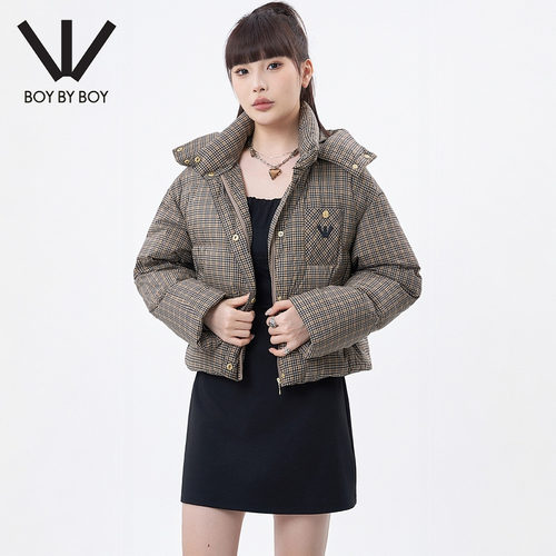 BOY BY BOY商场同款潮牌女装冬季宽松加厚短款羽绒服W28081