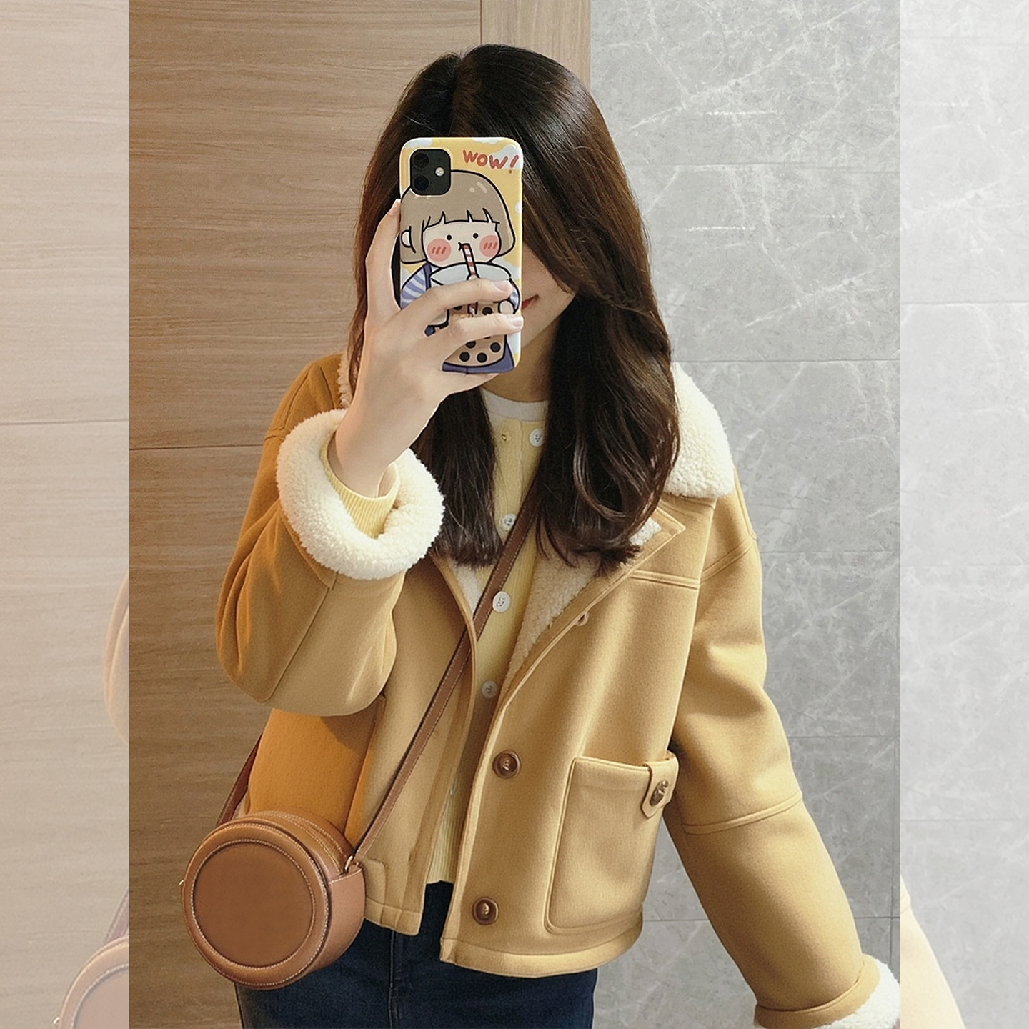 【送运费险】爆款羊羔毛外套女