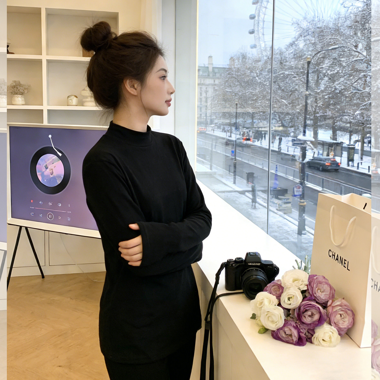 柔绒暖冬~百搭显瘦半高领黑色打底衫女装基础款加绒内搭长袖上衣,女装/女士精品,大码内搭,淘宝优惠券,粉丝福利购,淘宝优惠卷