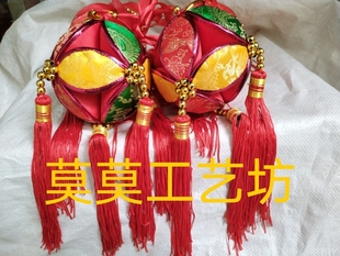 绣球广西民族纯手工艺品刺抛绣球挂件舞蹈活动婚庆传花球活动12CM