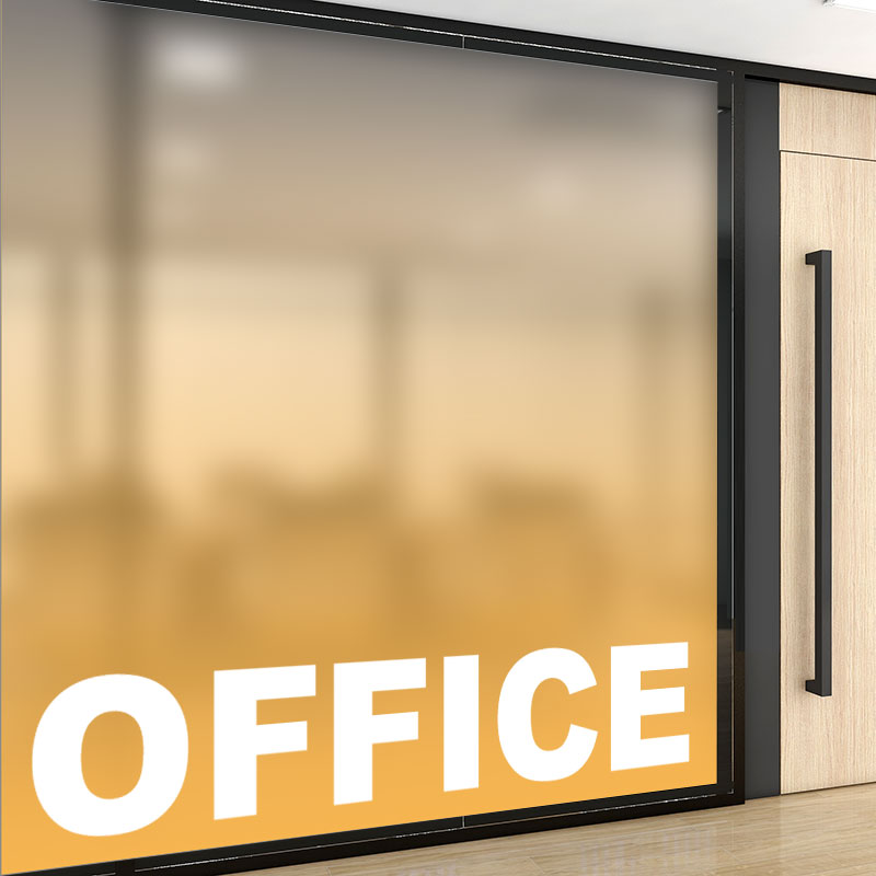 定制办公室玻璃贴膜隔断装饰遮挡