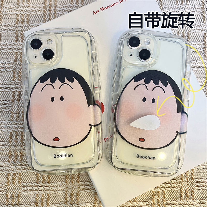 创意旋转鼻涕阿呆realme真我v20手机壳v15可爱v13卡通v11趣味gt大师版