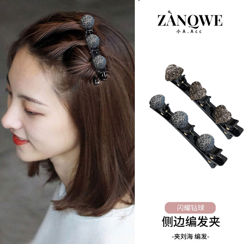 高级感编发发夹前额发卡头饰