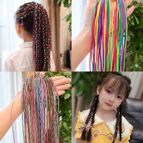 编发彩绳脏辫神器彩色发绳辫子