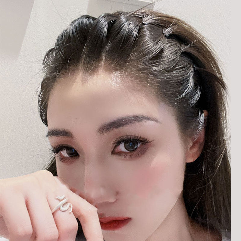旅行大波浪发箍女款黑色金属防滑不勒头洗脸洗面专用刘海发卡头箍