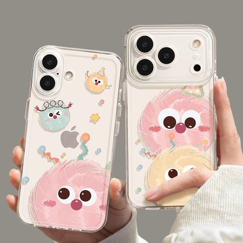 可爱煤球苹果17手机壳iphone17pr