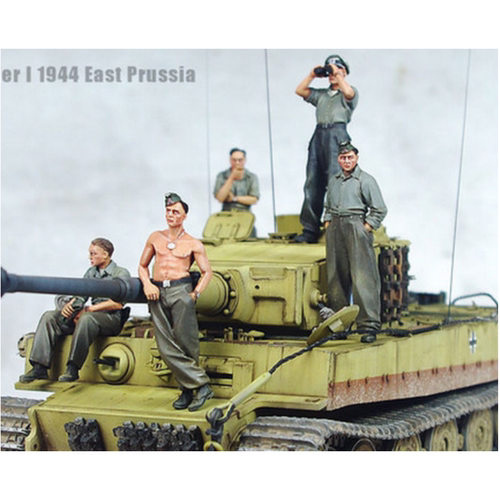 源模居GK 1/35树脂模型 二战德国陆军坦克兵(5人) 手办白模 620R