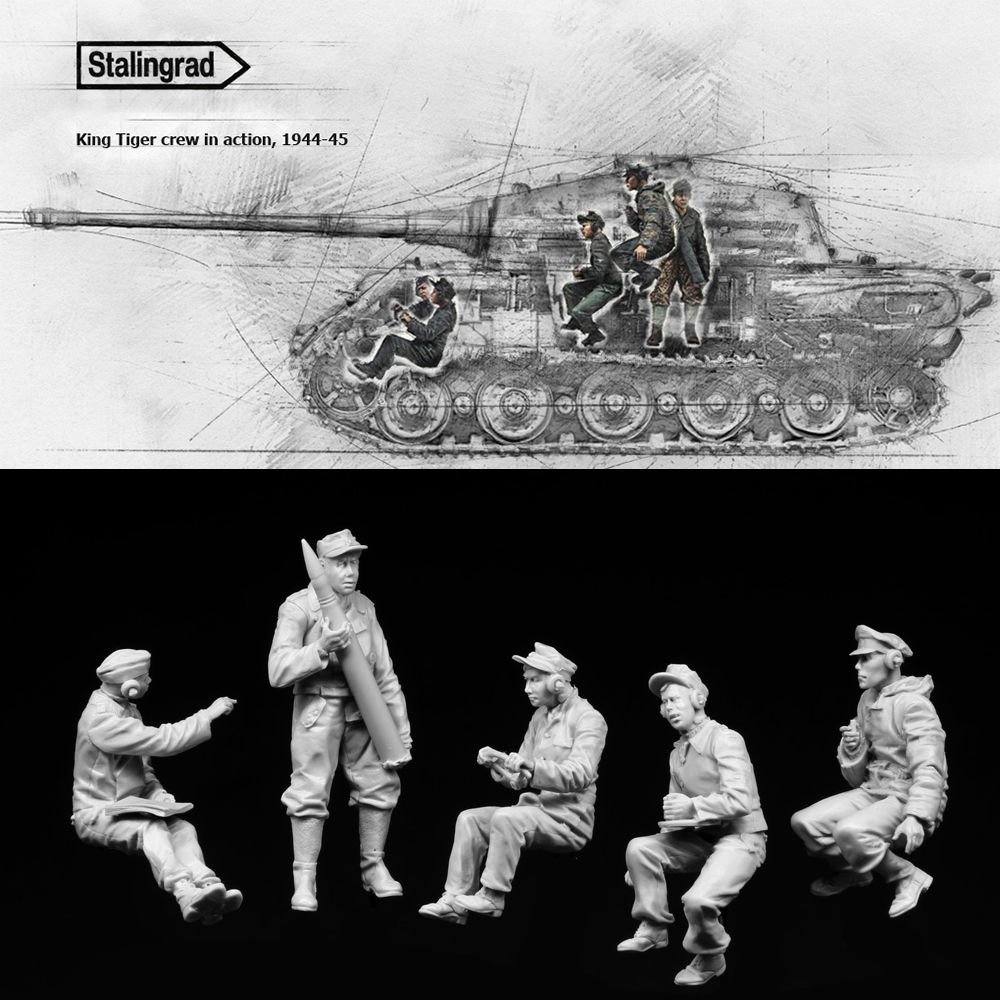 1/35兵人白模树脂模型