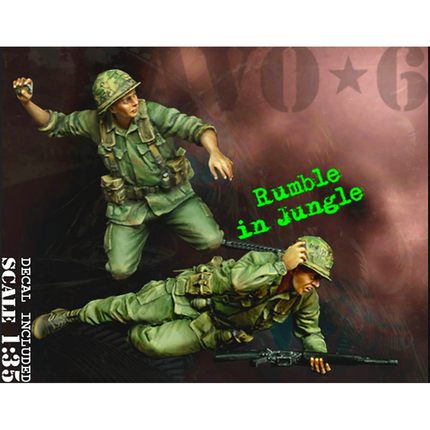 源模居GK 1/35树脂模型 美国陆军步兵 手办白模 1436R