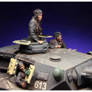 源模居GK 1/35树脂模型 德国坦克乘员 手办白模 603R