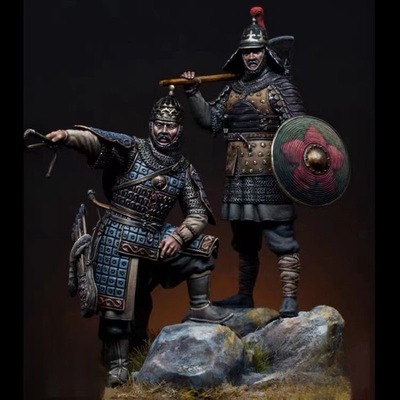 源模居GK 1/32树脂模型 蒙古金帐汗国( 含底座)手办白模635R