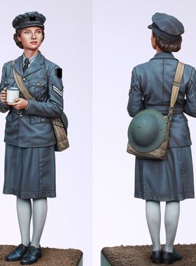 源模居GK 1/35树脂兵人模型 英国女兵人 手办白模   649R