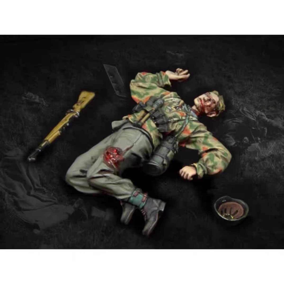 源模居GK 1/35树脂模型  二战德军战俘 手办白模 478C