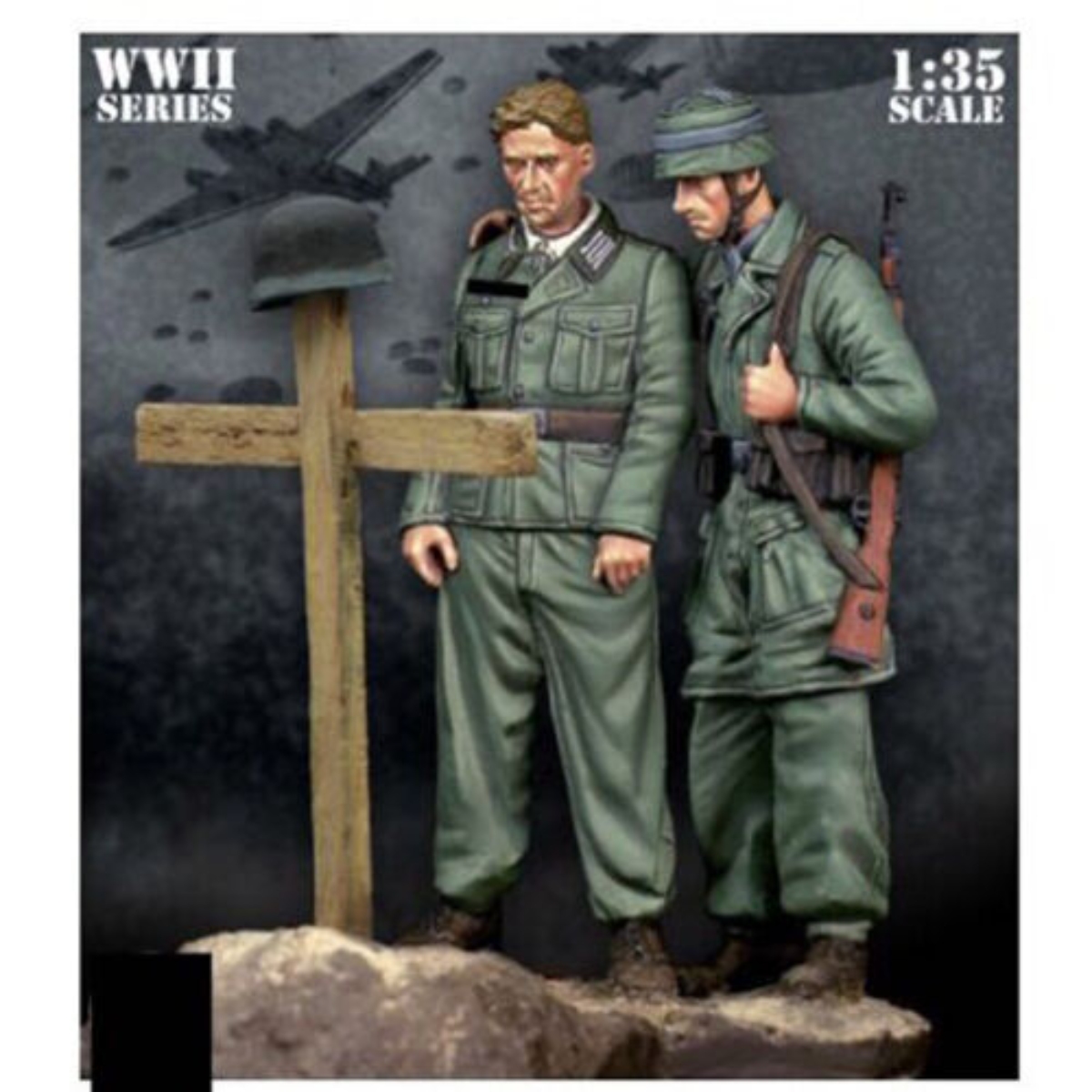 源模居GK 1/35树脂模型 德国士兵 手办白模 717R