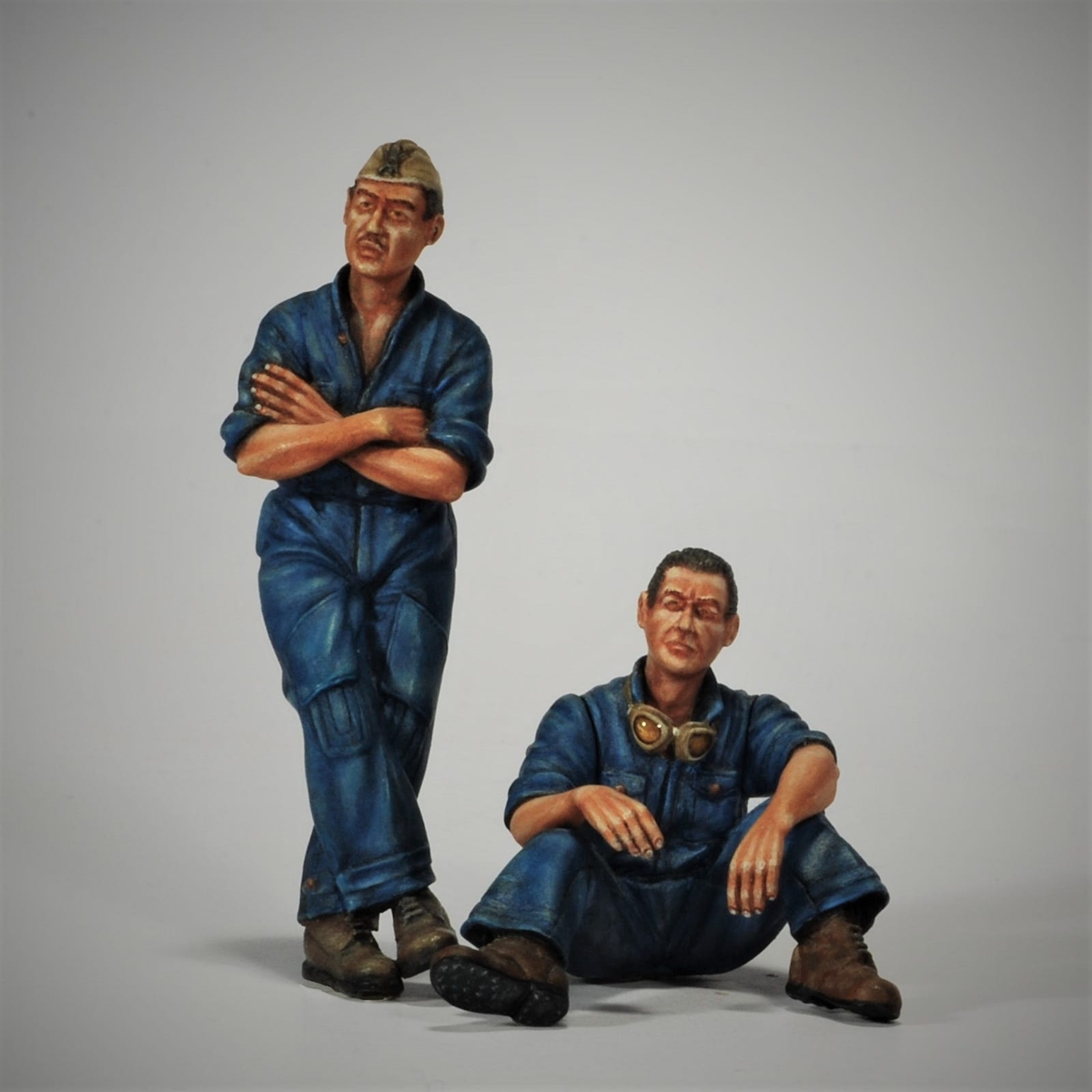 源模居GK 1/35树脂模型 休息中的意大利坦克兵 手办白模 951R