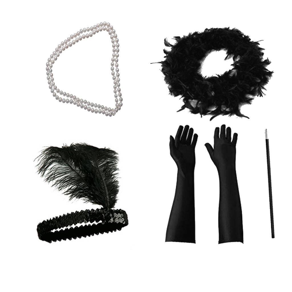 Halloween Costume Props Gloves Necklace Headband Hair Strip