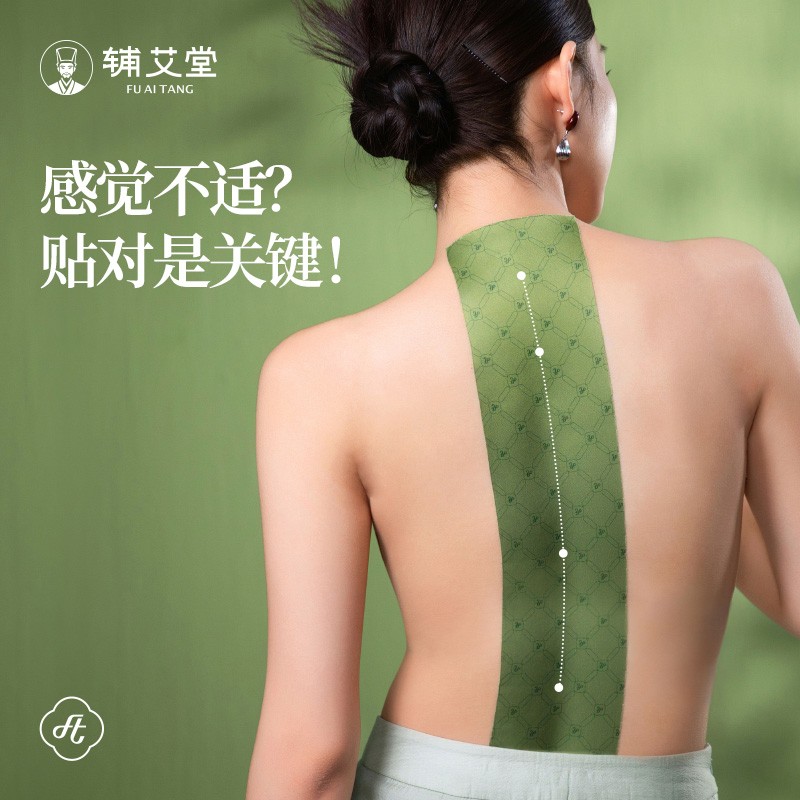 万人抢辅艾堂督脉龍骨灸加大加长尺寸艾灸贴灸背灸脊椎全身通用透