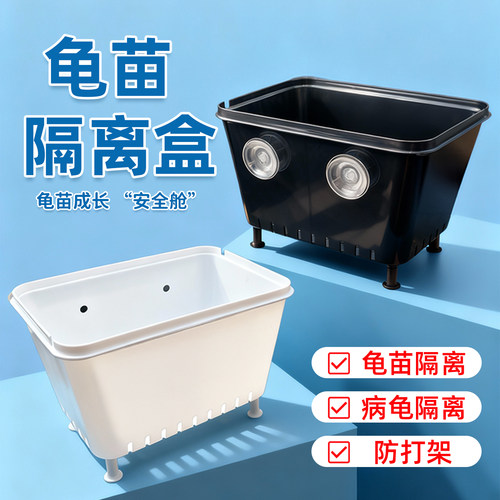 龟苗隔离盒乌龟多功能饲养盒