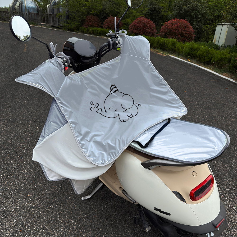 电动车挡风被夏季防晒防雨水小电瓶摩托车防紫外线罩子2026新款