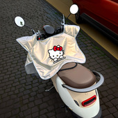 电动摩托车挡风被夏季 放防雨水电瓶自行车挡风罩2025 防晒遮阳薄款