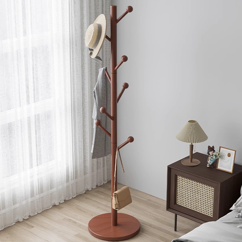 南蛙全实木衣帽架挂衣服包包