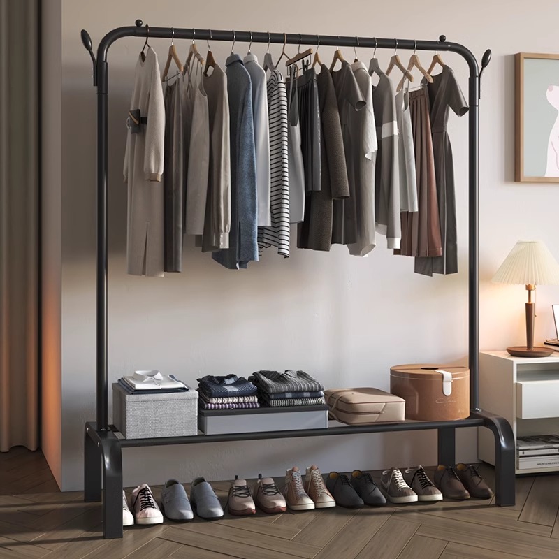 南蛙落地衣架卧室置物架挂钩