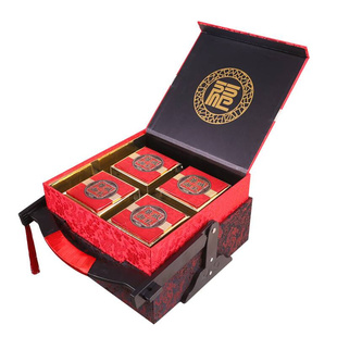 饼包装盒月饼提篮礼盒双层提篮礼盒礼品盒中秋手提盒空盒