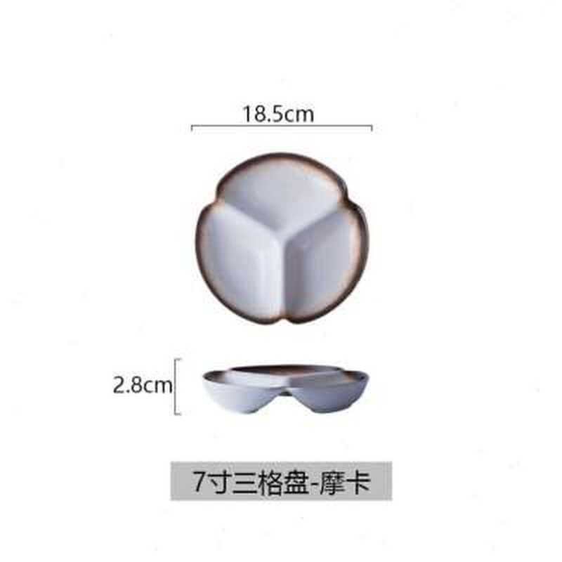 减肥餐定量餐盘分格碗大人学生碟子北欧成人分格盘盘子好看分隔