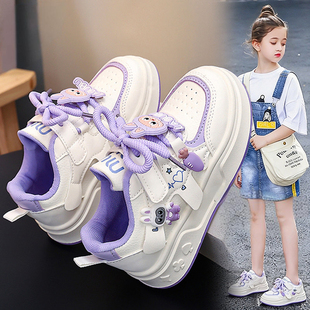 拉布布儿童板鞋女童鞋子2026新款春季小白鞋女孩休闲运动鞋中大童