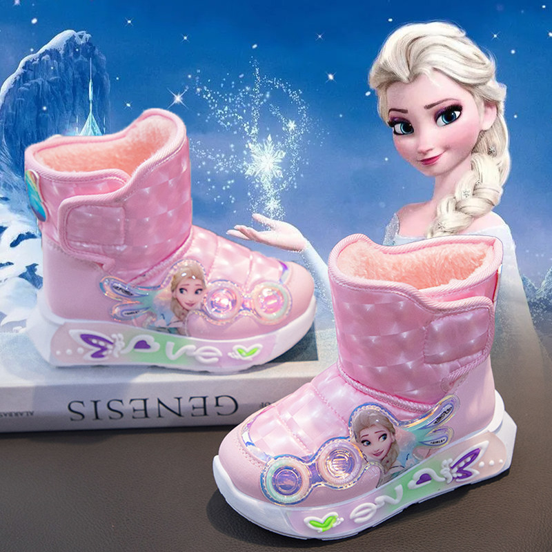 爱莎公主女童雪地靴冬季2025新款儿童加绒加厚保暖皮毛一体棉鞋子,童鞋/婴儿鞋/亲子鞋,雪地靴,淘宝优惠券,粉丝福利购,淘宝优惠卷