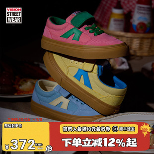 25春新款 VISION童鞋 男女运动鞋 复古板鞋 STICKY魔术贴低帮帆布鞋