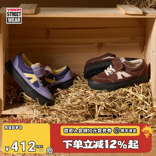 运动鞋 滑板鞋 男女儿童25夏新 STICKY魔术贴低帮帆布鞋 VISION童鞋