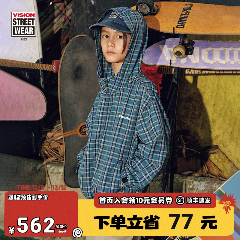 VISION街头儿童手绘印花卫衣