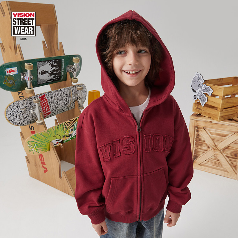 VISION复古连帽卫衣