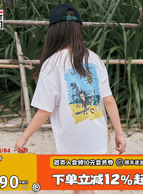 VISION童装 复刻历史图案Psycho beach holiday短袖T恤男女同款