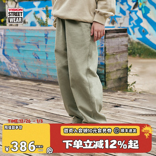 美式 长裤 复古宽松运动微锥版 裤 男女儿童25春新 型工装 VISION童装