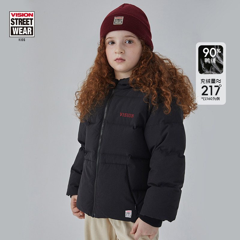 VISION儿童羽绒服连帽短款
