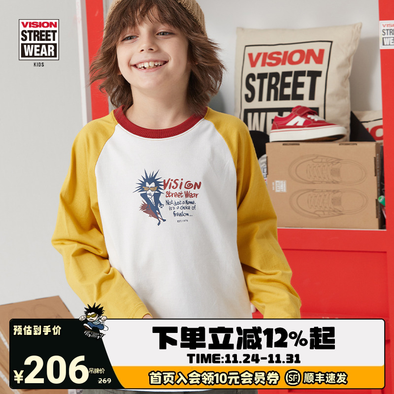 VISION圆领长袖T恤