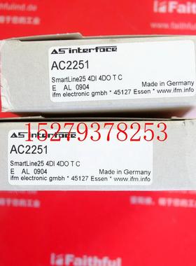 议价IFMAC2251易福门全新AS-i从站模块SmartL254DI4DOTC