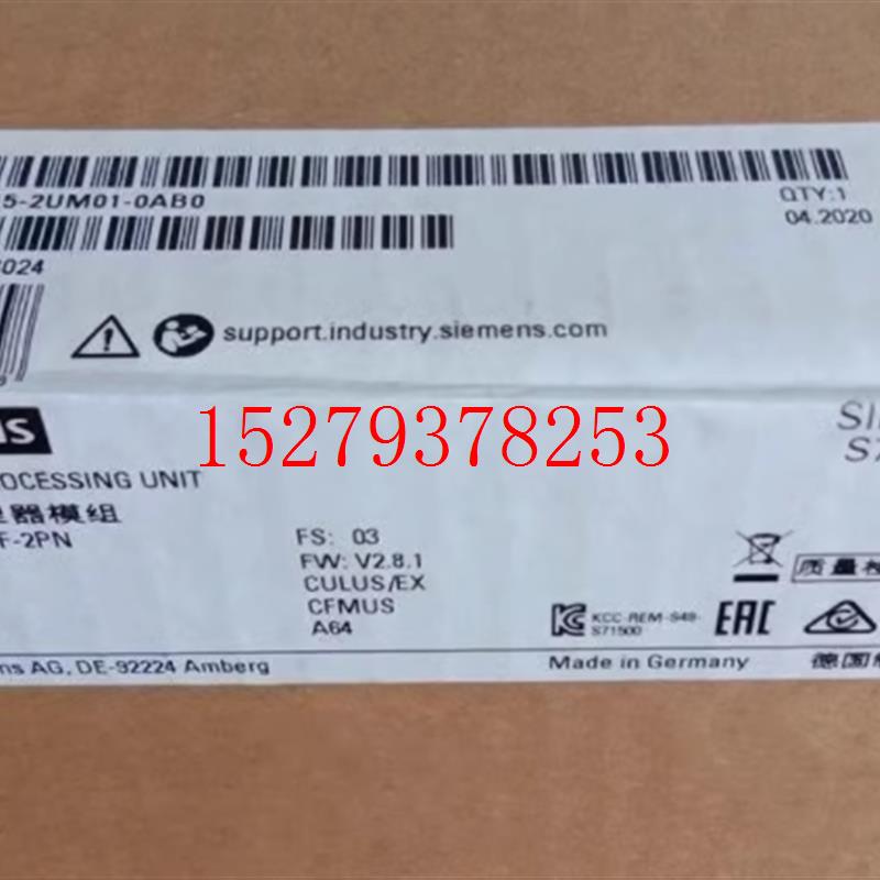 议价6ES7515-2UM01-0AB0西门子S7-1500CPU模块6ES75152UM010AB0正