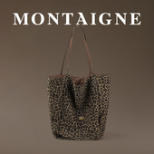 法国Montaigne 蒙田2024秋冬新款 双面托特包百搭单肩手提帆布包包