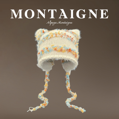 蒙田可爱减龄针织毛线帽子